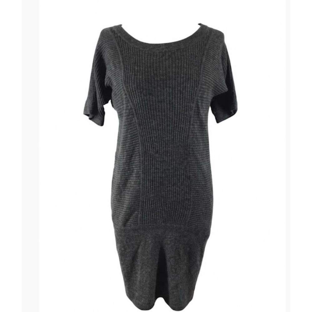 Banana Republic Gray XS Sweater Dress Career casual Wool Cashmere Blend